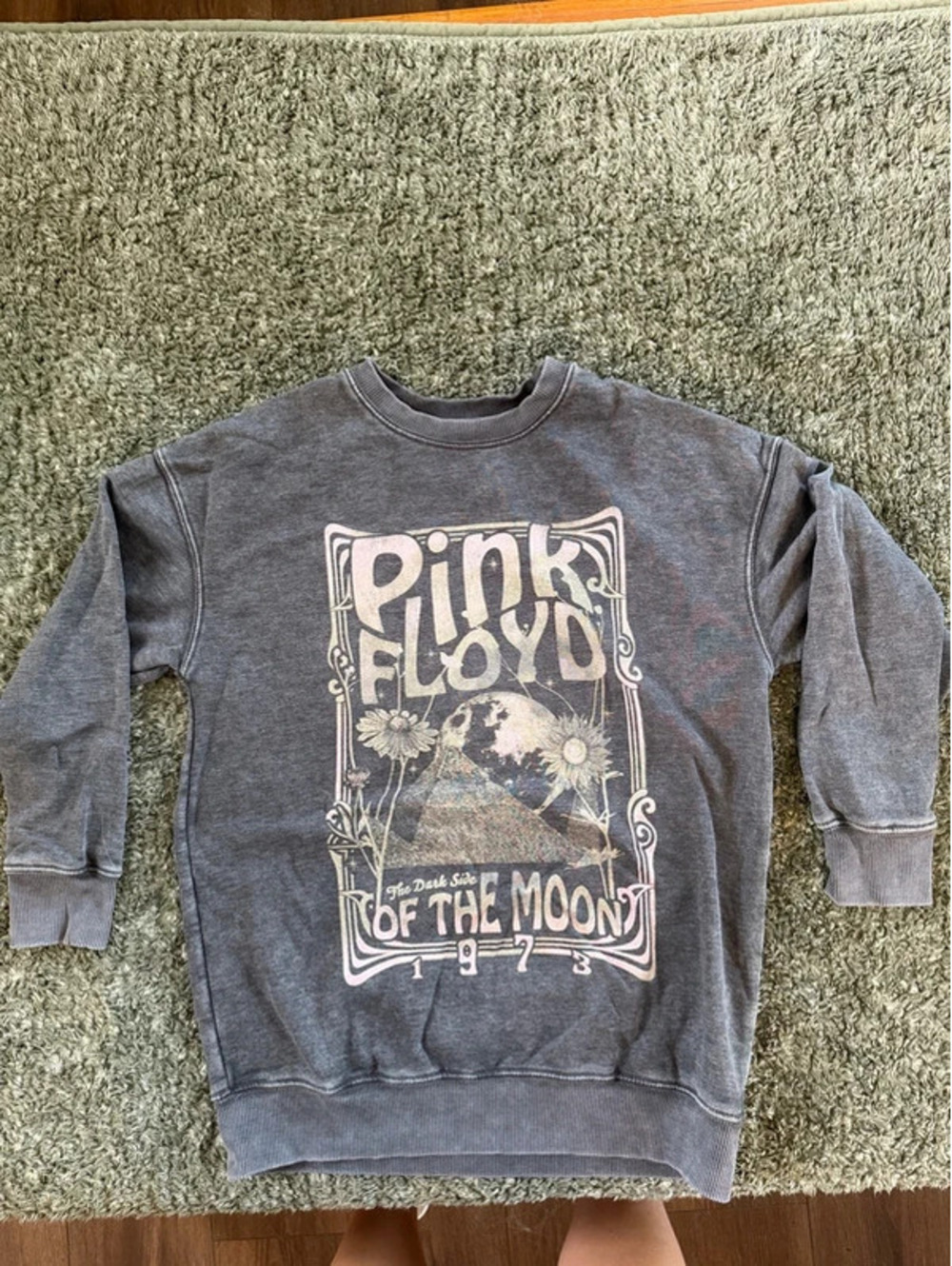 Pink Floyd The Dark Side of the Moon 1973 Graphic Sweatshirt Size Large